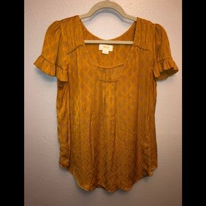 EUC Anthropologie Maeve Textured Short Sleeve Med